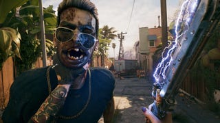 Grappling a zombie in Dead Island 2.
