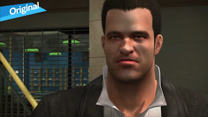 Frank West in the Dead Rising HD remaster