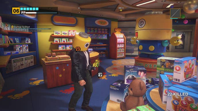 Frank tries on some clothes in Dead Rising Deluxe Remaster.