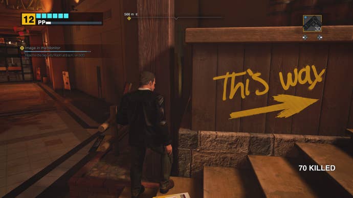Dead Rising Deluxe Remaster yellow sign