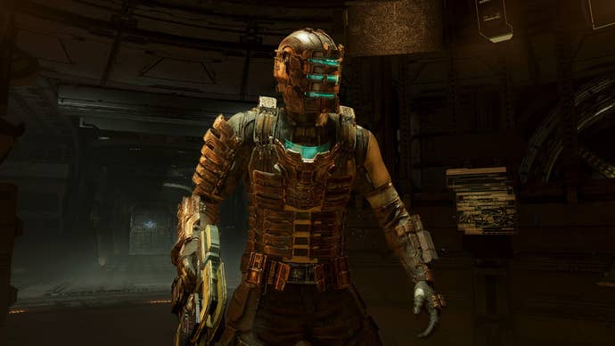 Official screenshot from Dead Space Remake (Issac shot)