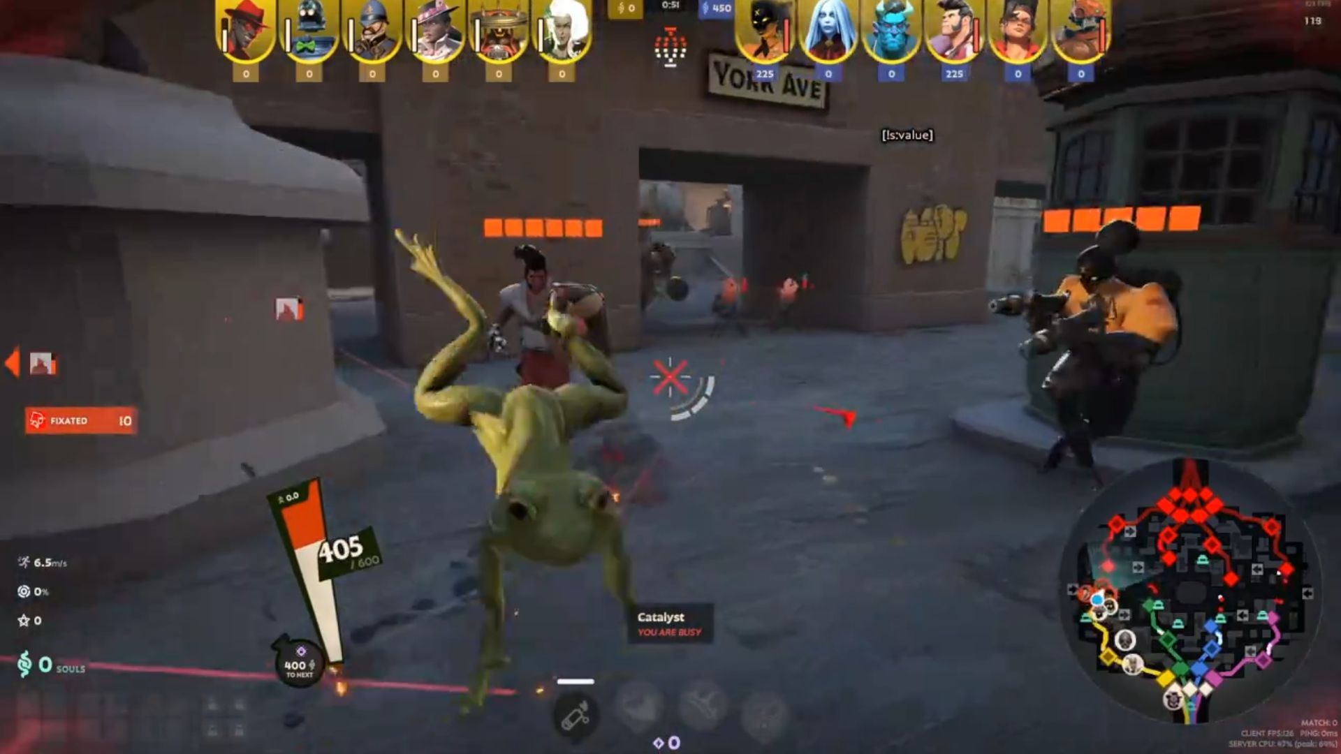 A cheater is turned into a frog on the streets of Deadlock. - 1