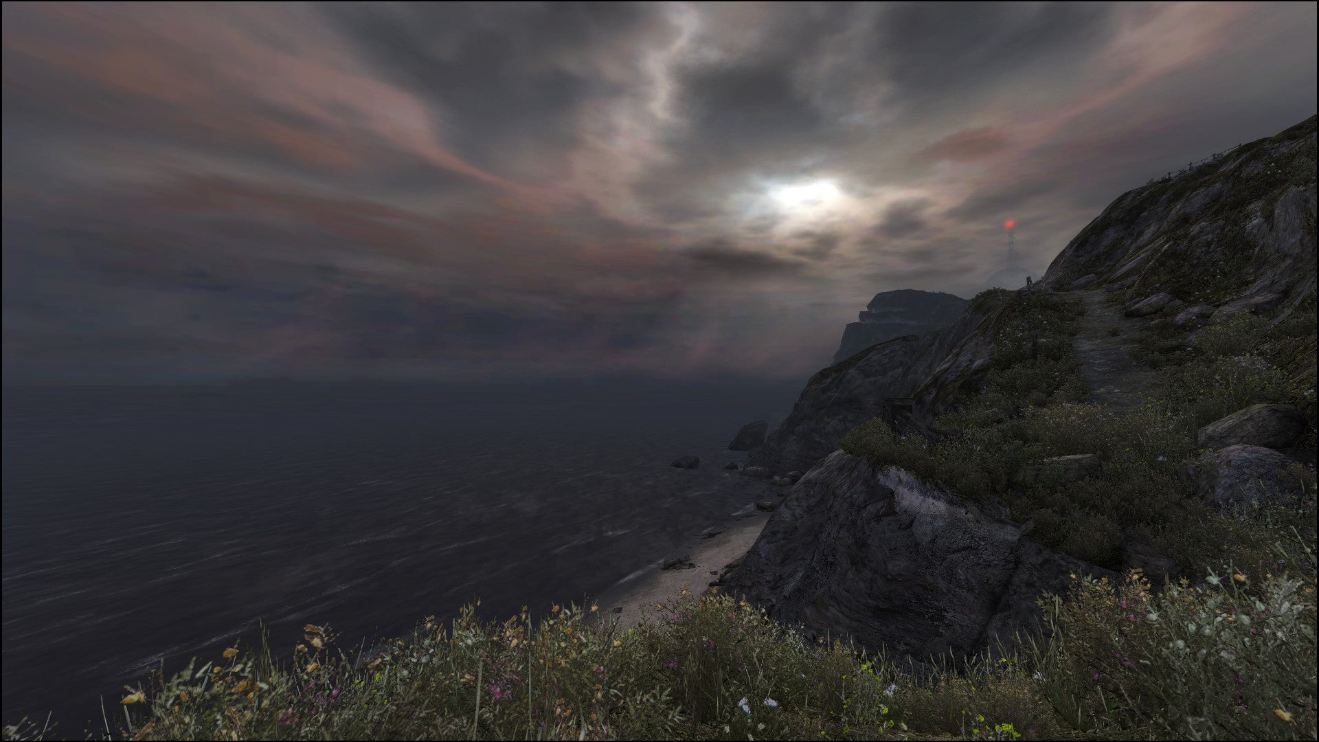 Hebridean scenes in a Dear Esther screenshot.