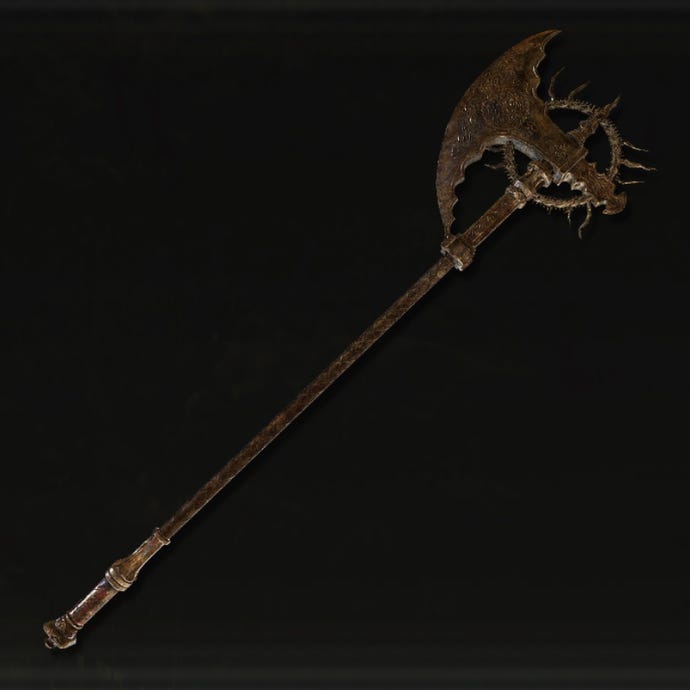 Icon of the Death Knight’s Longhaft Axe in Elden Ring: Shadow Of The Erdtree.