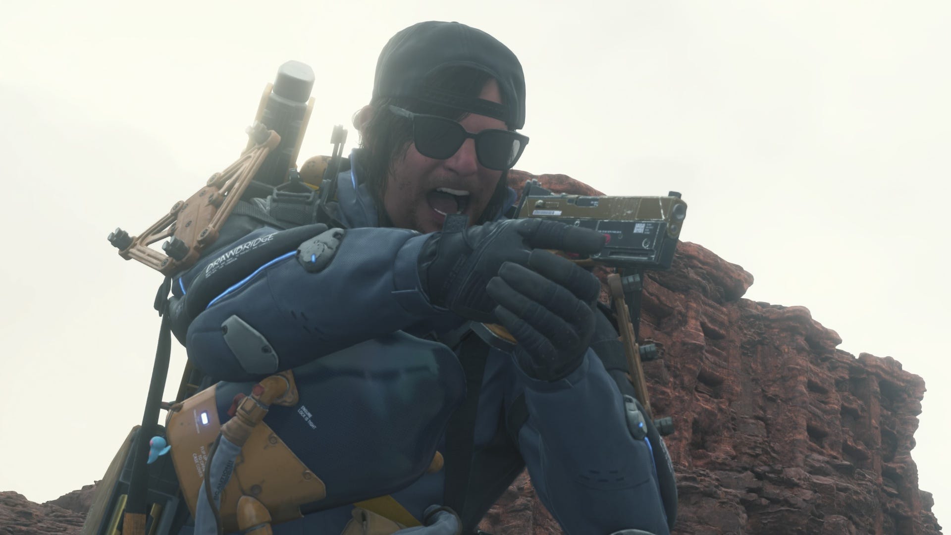 death stranding 2 sam aiming hand gun