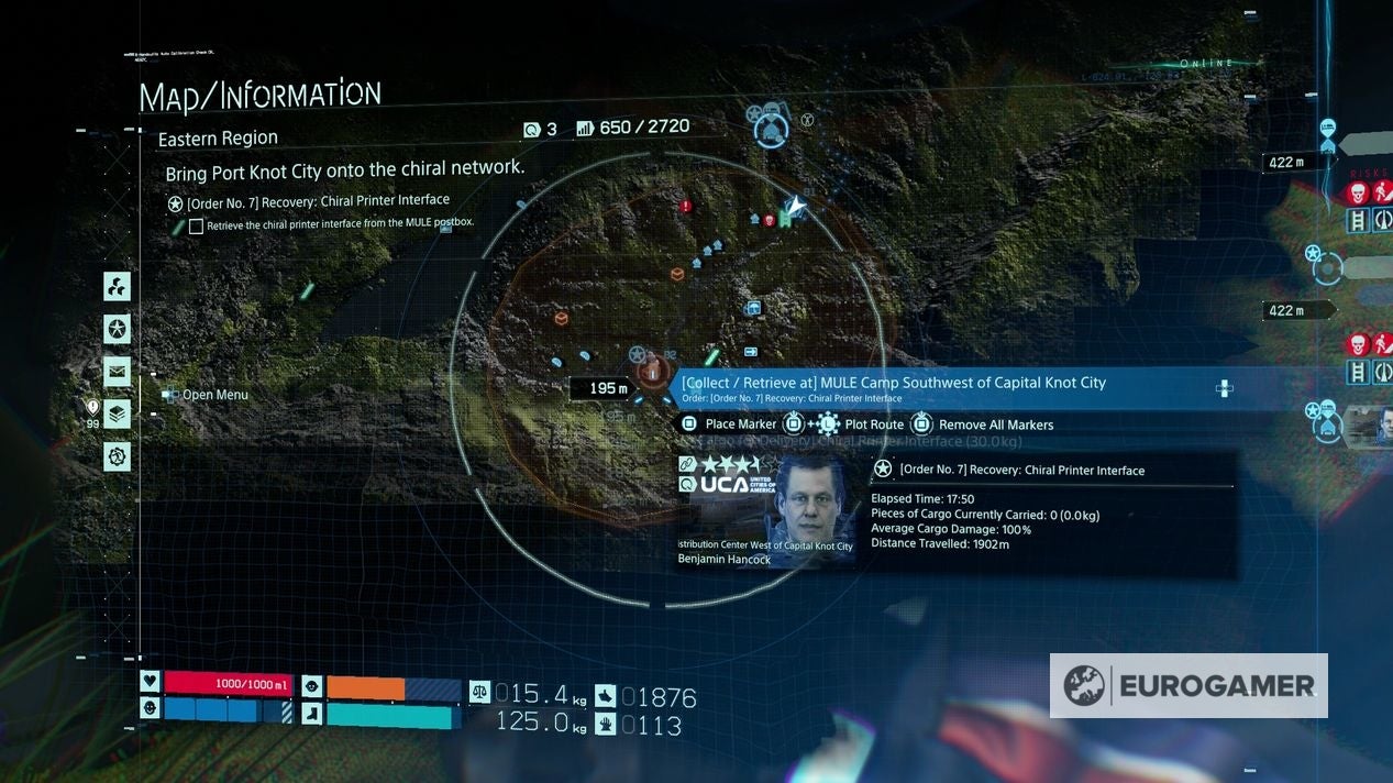 Death Stranding Order 7: Recovery - Chiral Printer Interface 