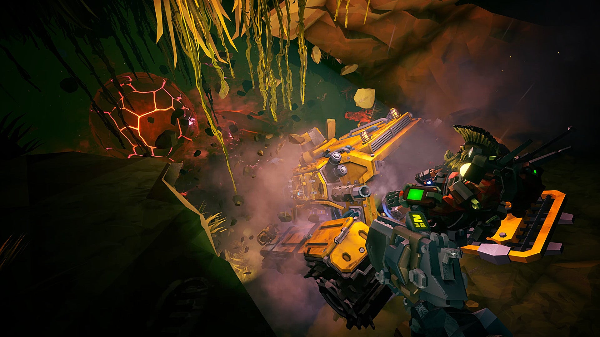 Two miners drilling down in Deep Rock Galactic - 3