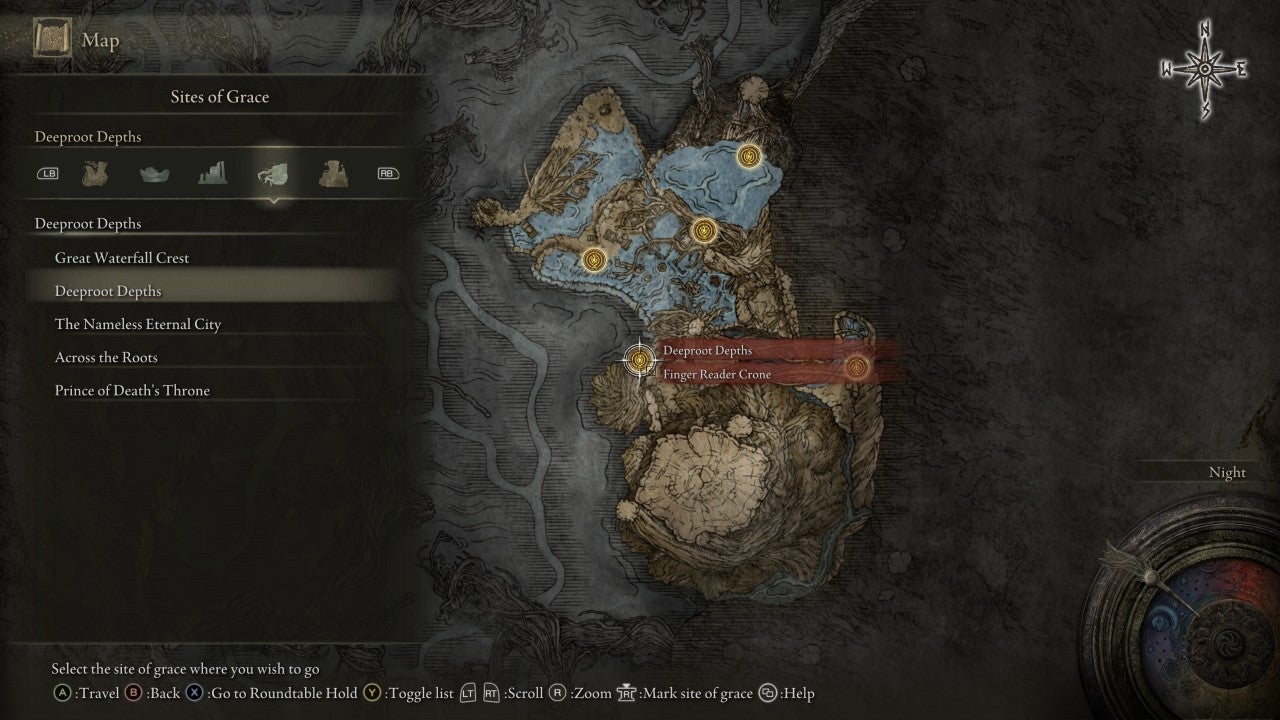 Deeproot Depths Grace in Elden Ring