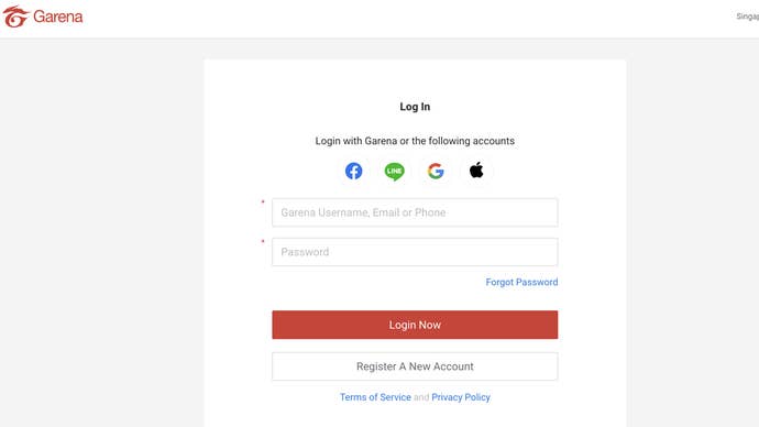 The website players have to log into if they want to redeem codes for Delta Force.