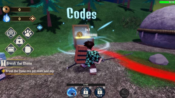 The area of the map players need to head to to redeem codes in Demon Soul Simulator.