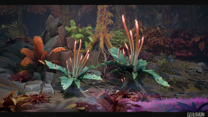 A piece of lush, tropical, alien vegetation from Fishlabs' cancelled Project Black