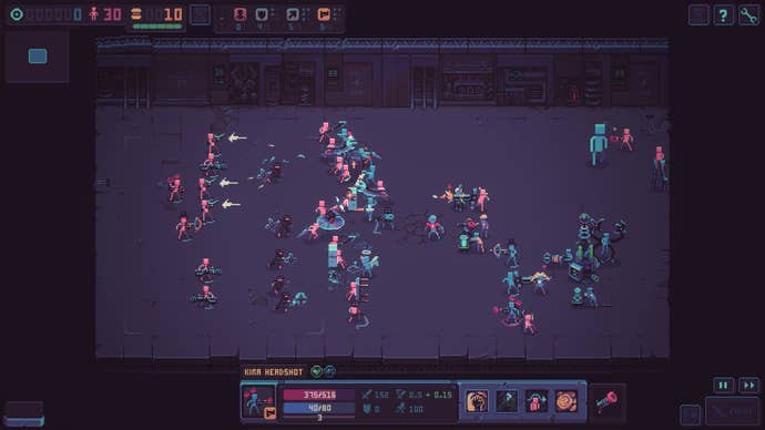 A screenshot from Despot’s Game showing two armies fighting.