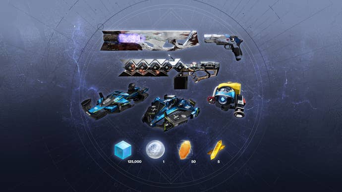 The contents of Destiny 2’s controversial Starter Pack.