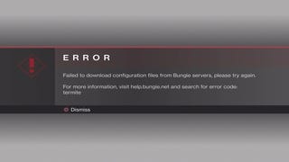 Destiny 2 error codes - Olive, Chicken, Weasel and Centipede errors, plus other known issues including PS4 error CE-34878-0