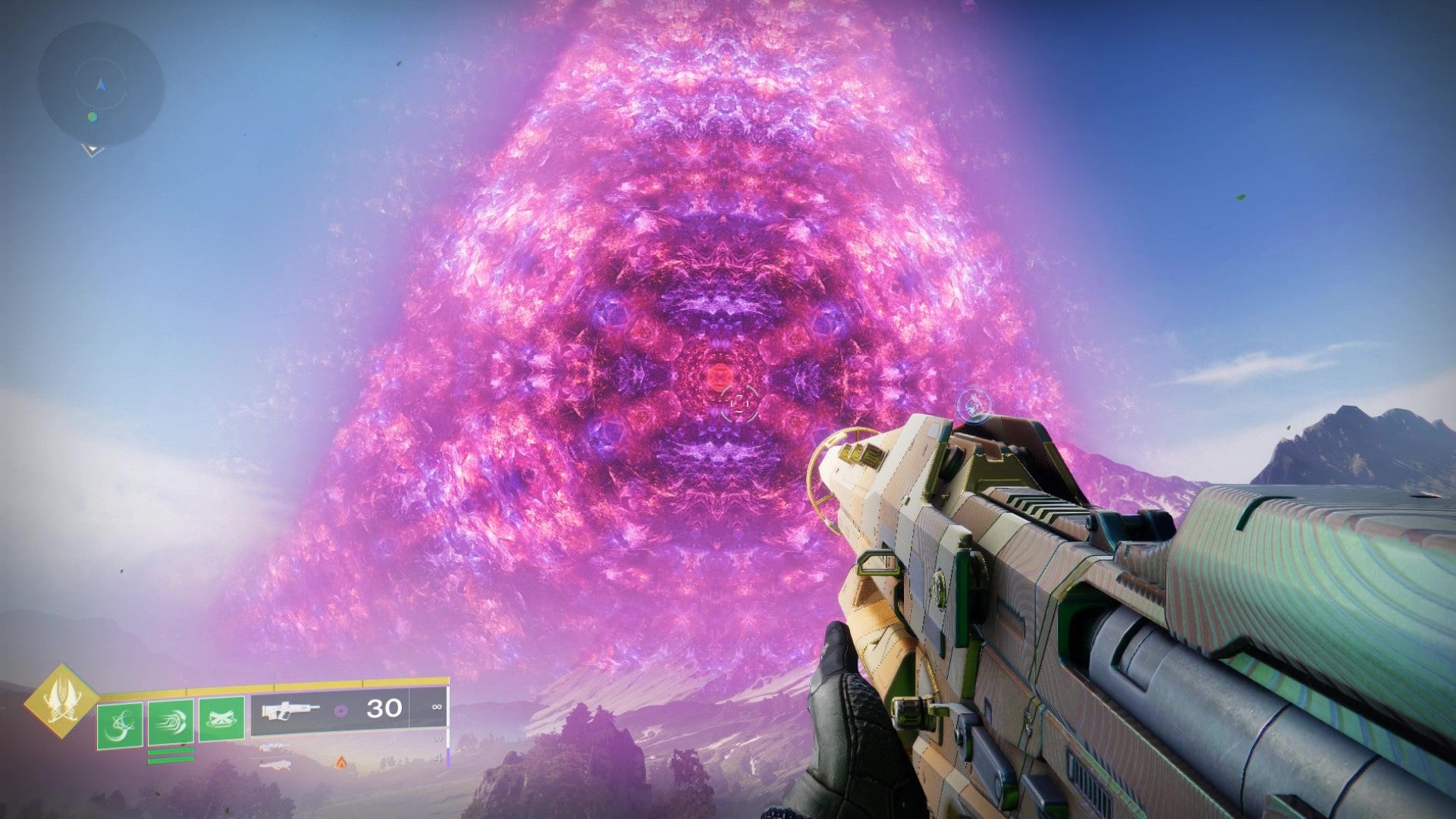 Staring at a huge pink triangle in Destiny 2: The Final Shape. - 1