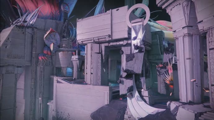 One of the new PVP maps releasing with Destiny 2 Into the Light, Dissonance, set on Essence, in Earth's orbit.
