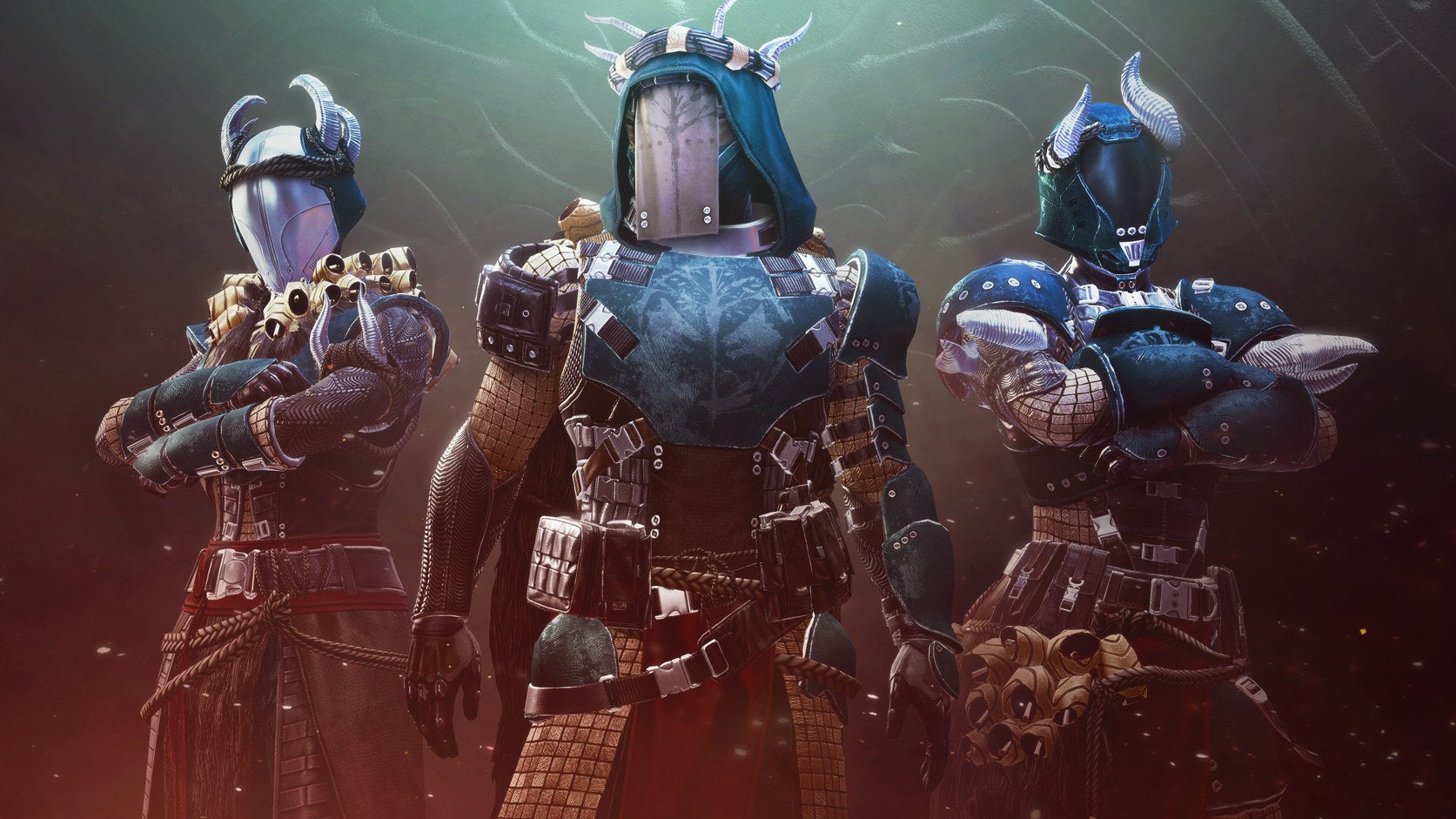A fireteam wearing Destiny 2&rsquo;s new Iron Banner armour set from Season of the Lost.