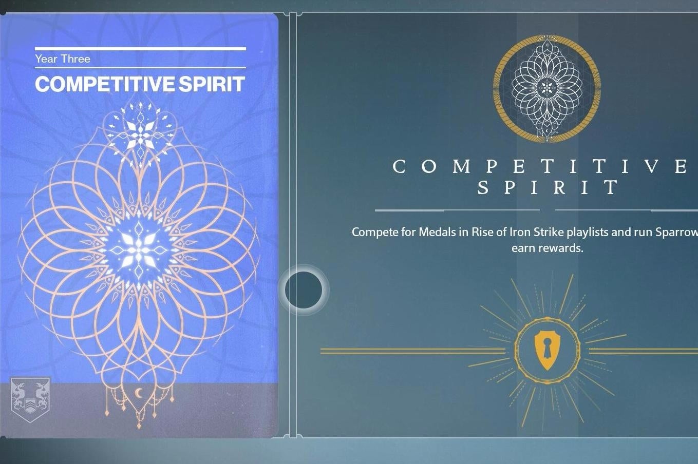 Destiny Competitive Spirit book - Rewards, tags and milestones to complete in the latest event book