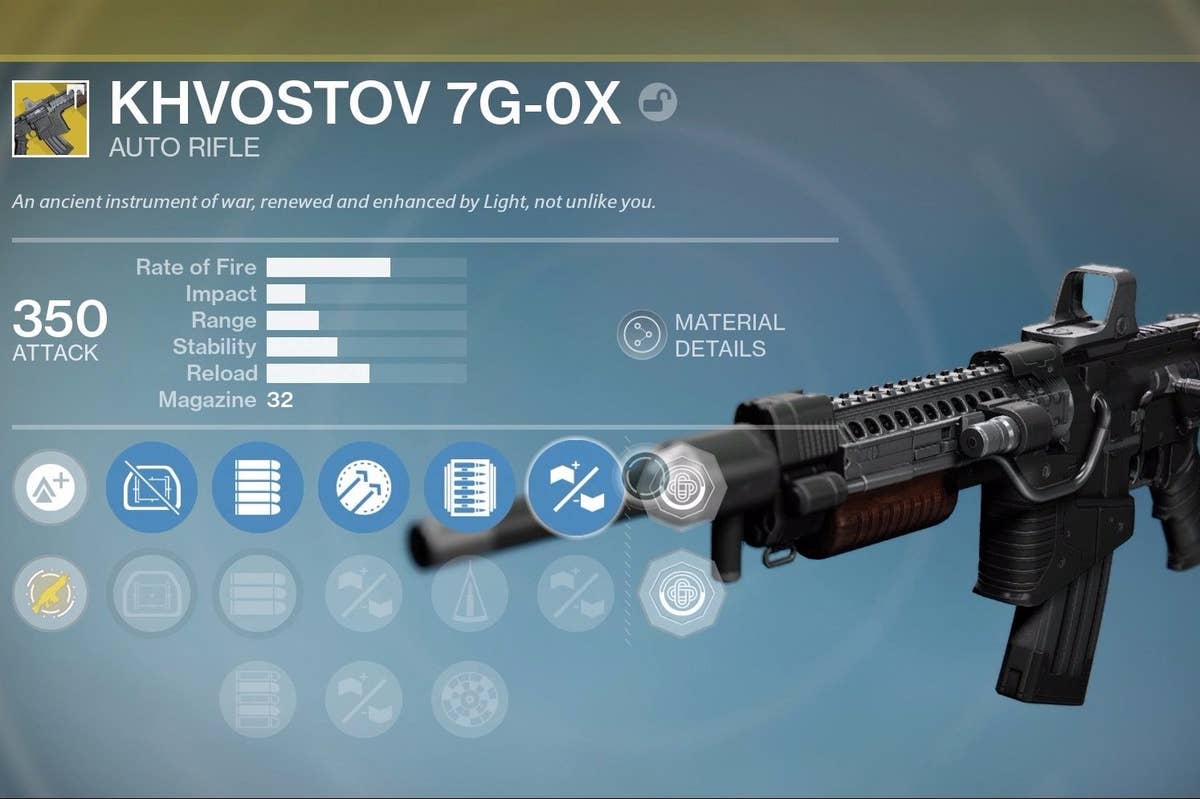 Destiny Khvostov Quest - schematic location, 7G-OX weapon parts