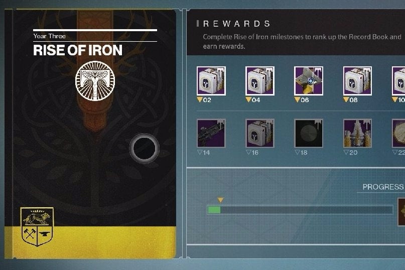 Destiny: Rise of Iron Record Book - Rewards and how to complete A Life Exotic, Hard as Iron and other milestones