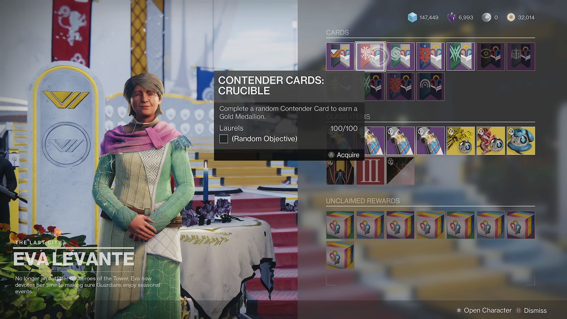 Destiny 2 Guardian Games 2022 - Contender Cards Crucible