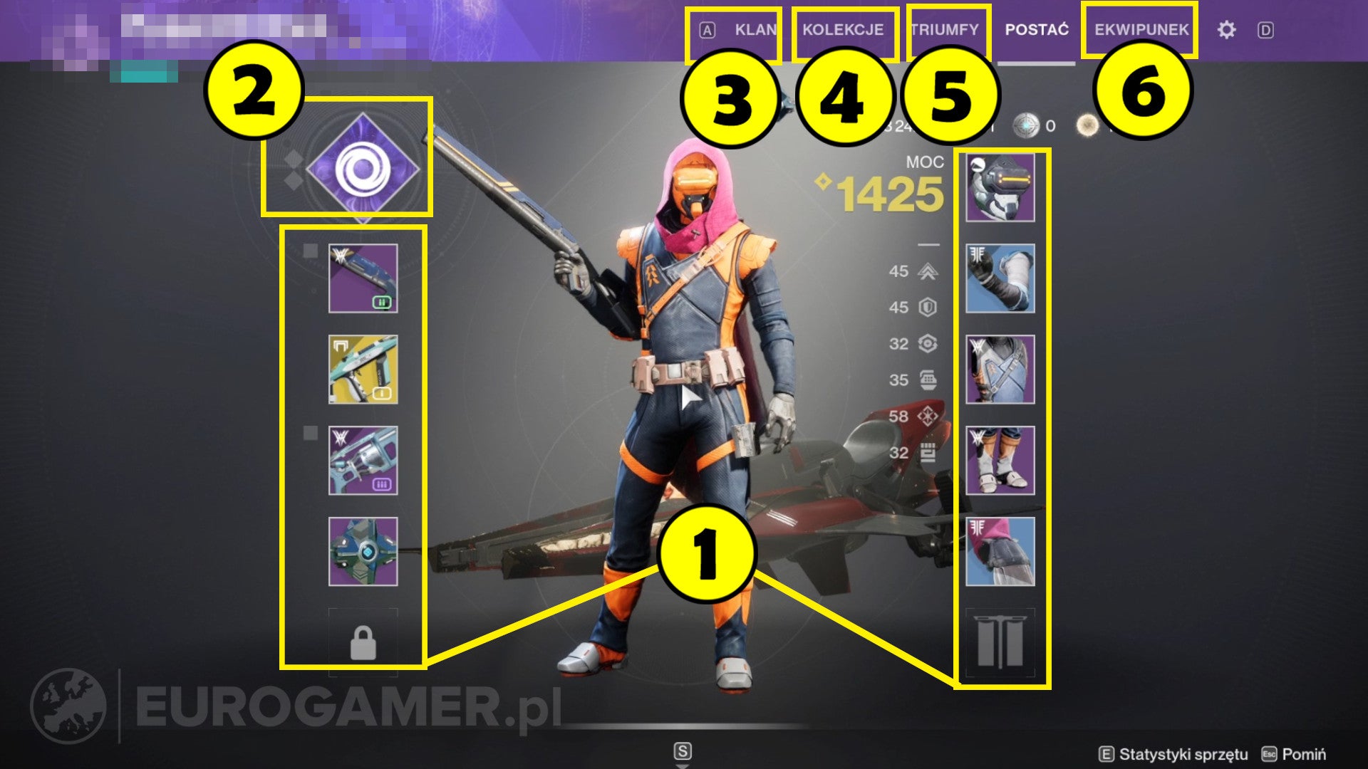Destiny 2 - nawigator, panel postaci: jak poruszać się po menu ...