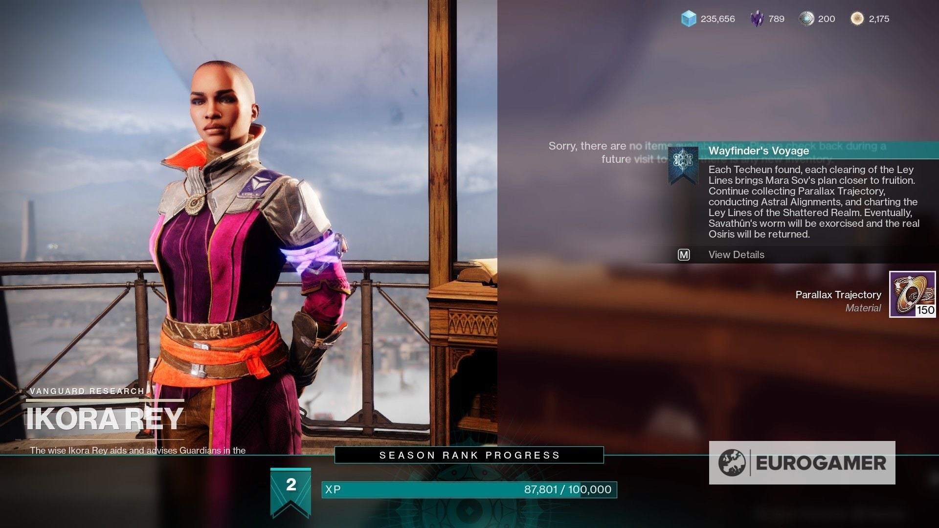 Destiny 2 Parallax Trajectory sources and best farm method explained ...