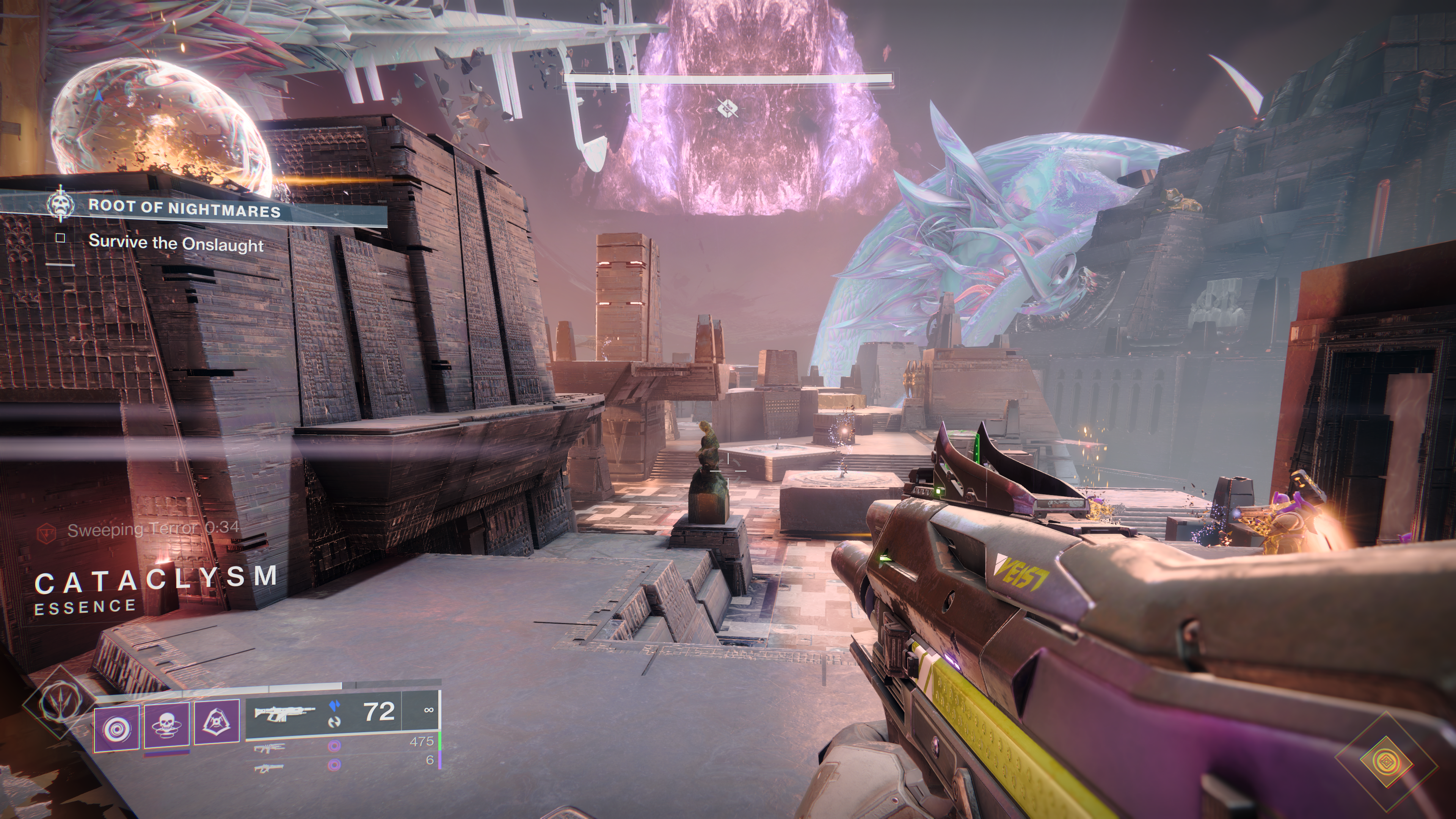 How to complete the Cataclysm portion of Root of Nightmares, with Field of Light and Sweeping