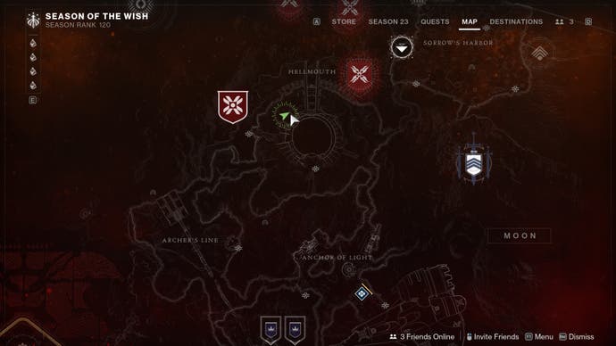 destiny 2 where is archie moon hellmouth map