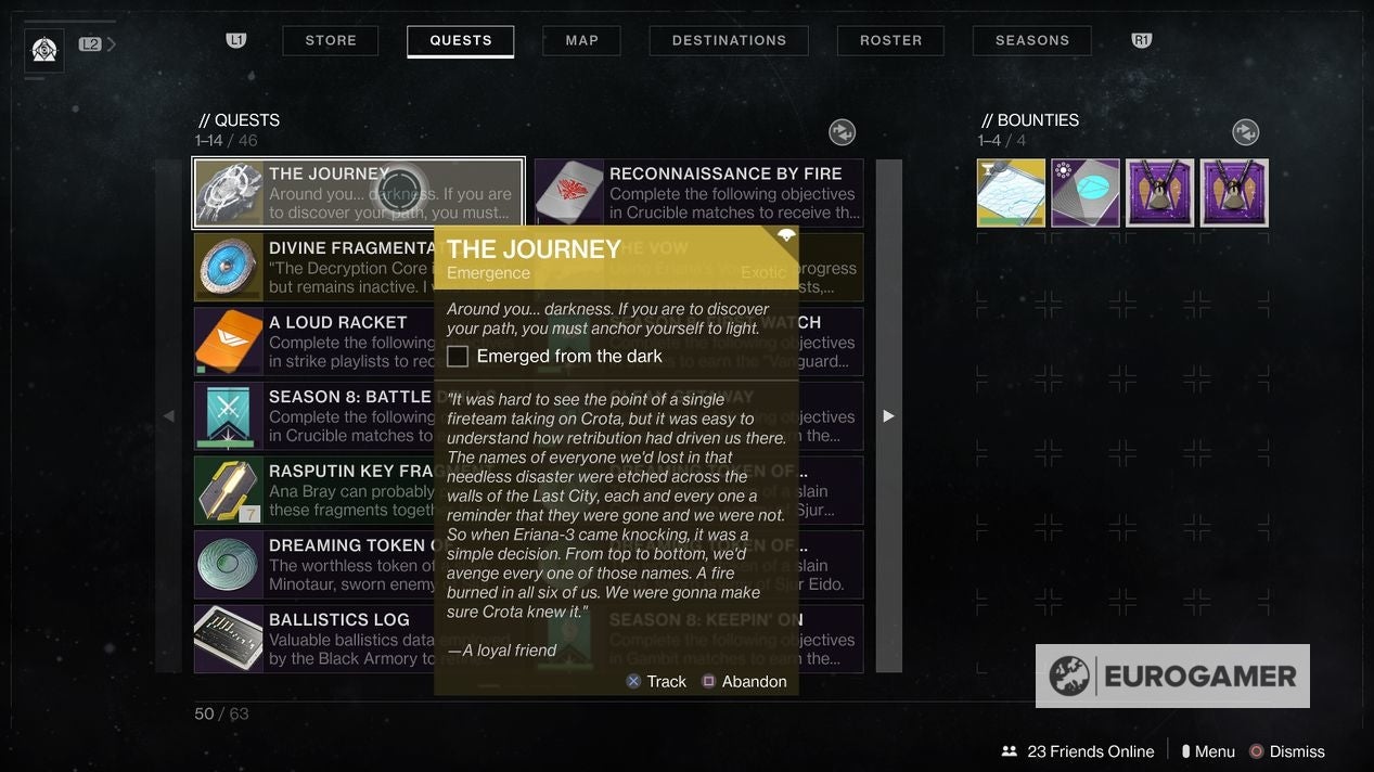 Destiny 2 Xenophage quest How to complete The Journey and Pathfinder puzzle steps