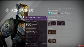 Destiny's Iron Banner is back and here's what Lord Saladin is selling in the Tower