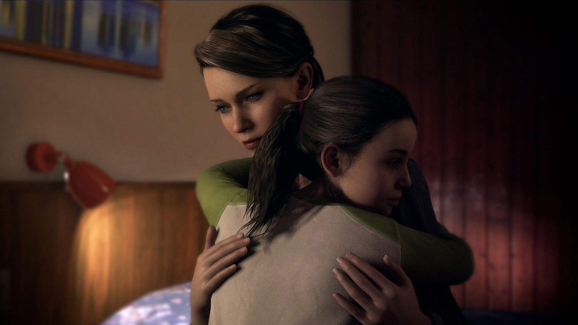 A woman hugging a girl in Detroit: Become Human - 3