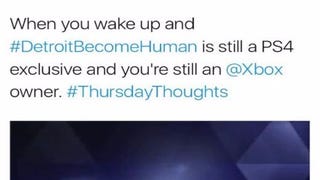 Detroit: Become Human tweet swiftly removed after poking fun at Xbox