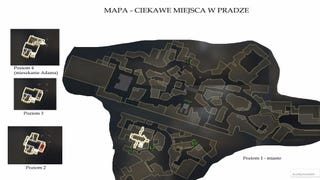 Deus Ex: Mankind Divided, Rozłam Ludzkości - Mapy: rozpoczęcia misji głównych i dodatkowych, interesujące miejsca