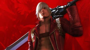 Devil May Cry protagonist Dante as seen in promotional art for Devil May Cry 3.