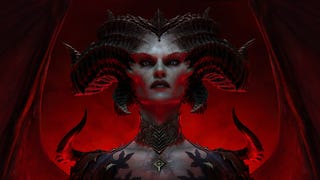 The demonic Lilith looks haughty in Diablo IV wallpaper artwork.