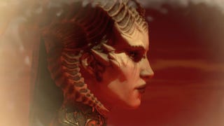 Diablo 4's Lilith looks onward with fury.