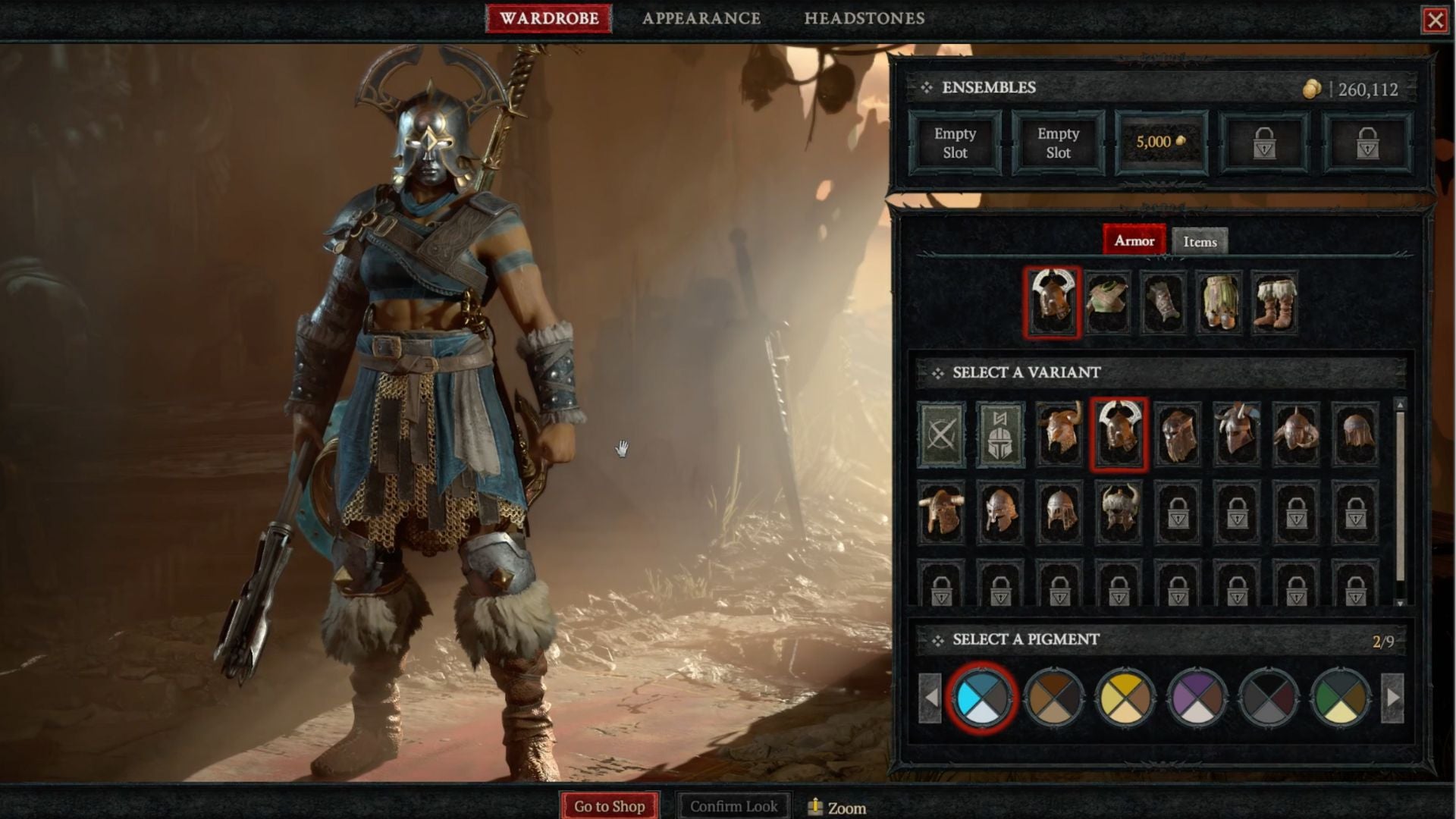 The Diablo 4 transmog user interface. - 4
