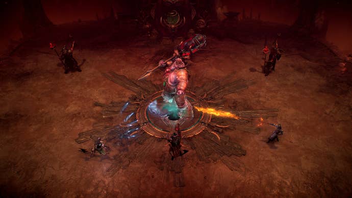 A large combat happening successful Diablo 4.