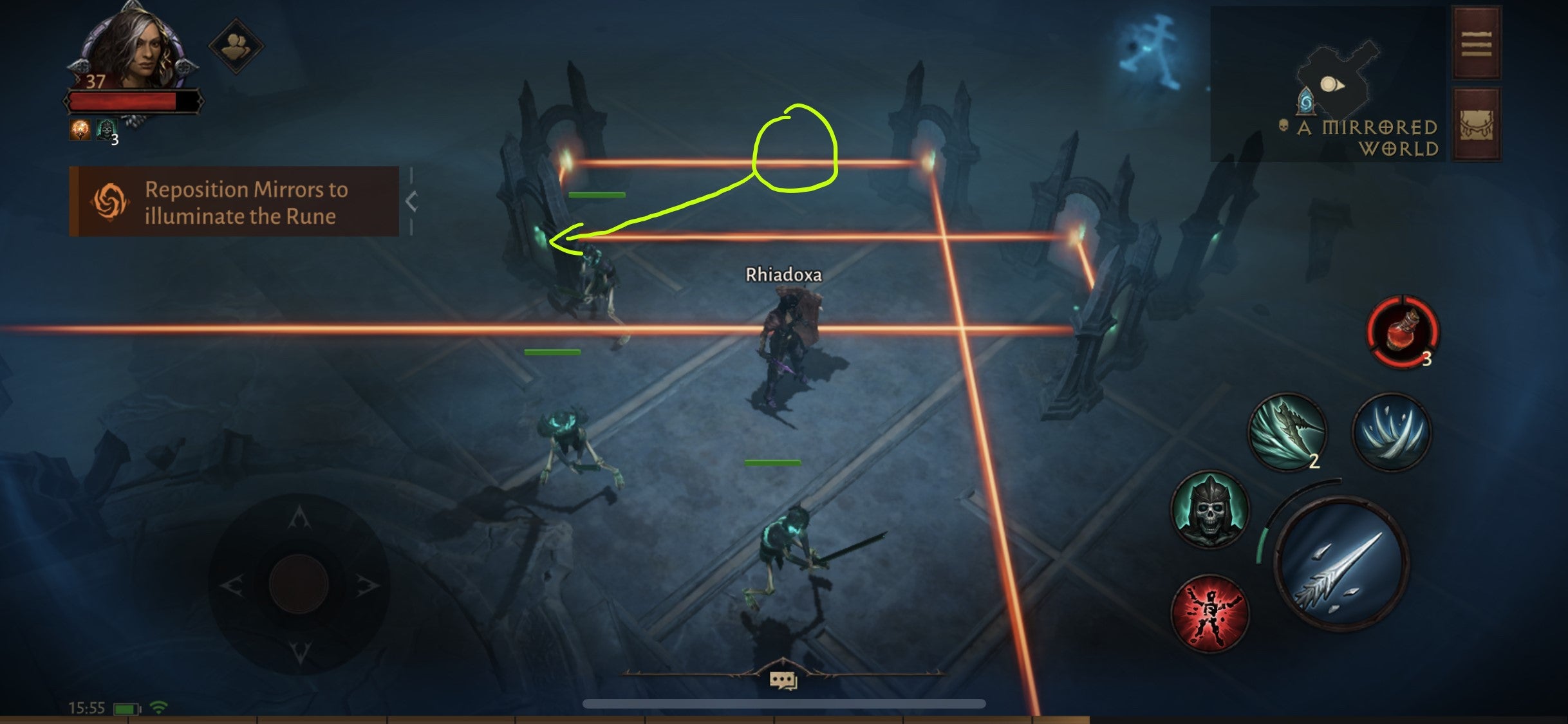 Diablo Immortal: How to solve the 9 Lamps and Mirror Puzzles in