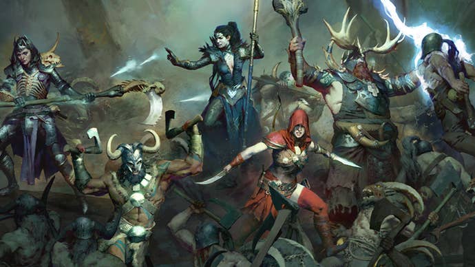 Diablo 4 character class artwork