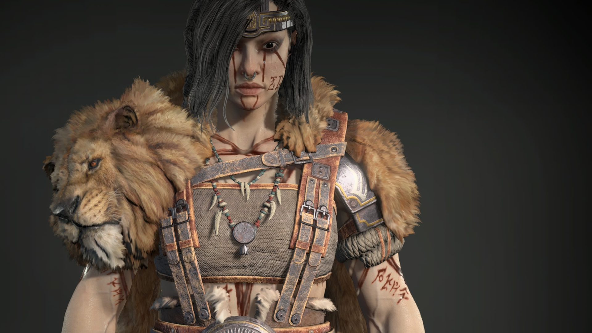 The Barbarian focuses on mitigating damage and building Fury