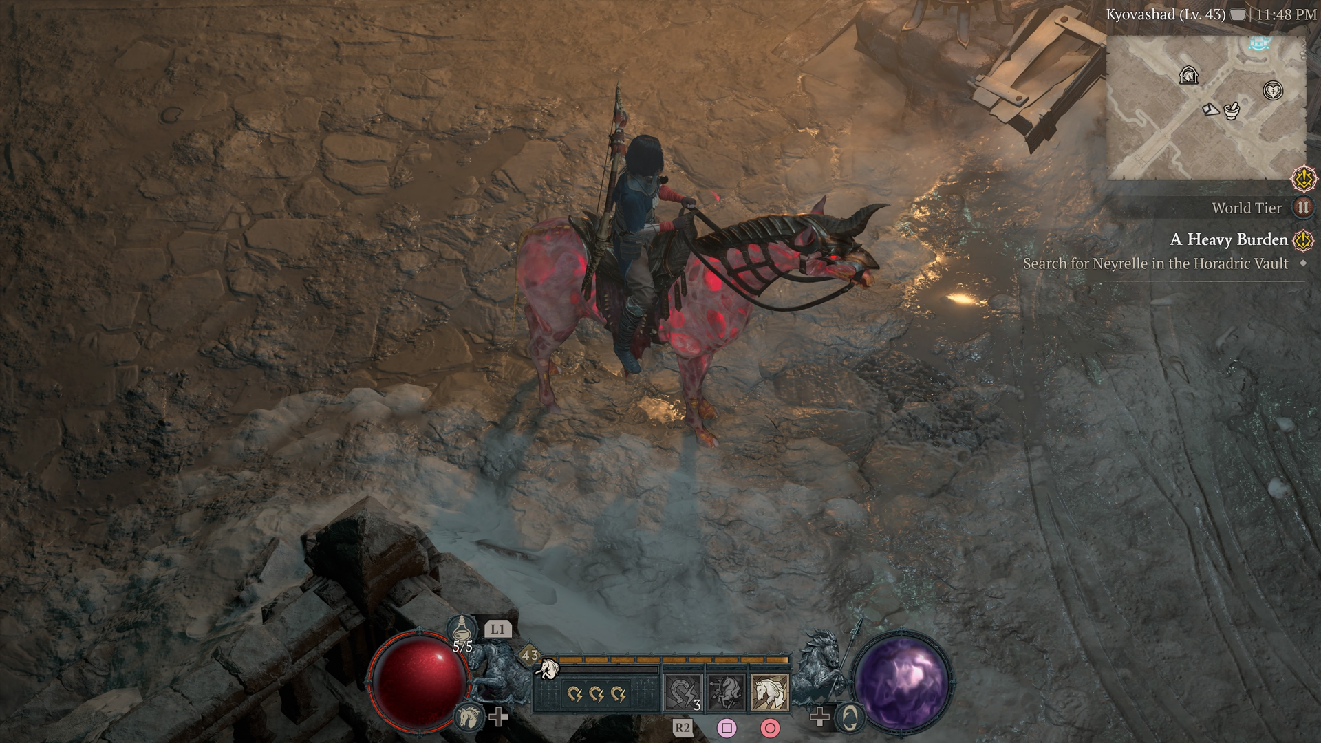 You can use a horse in Diablo 4 as a mount.