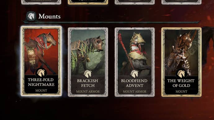 You can buy new armor for your mount in Diablo 4 via the in-game store with Platinum.