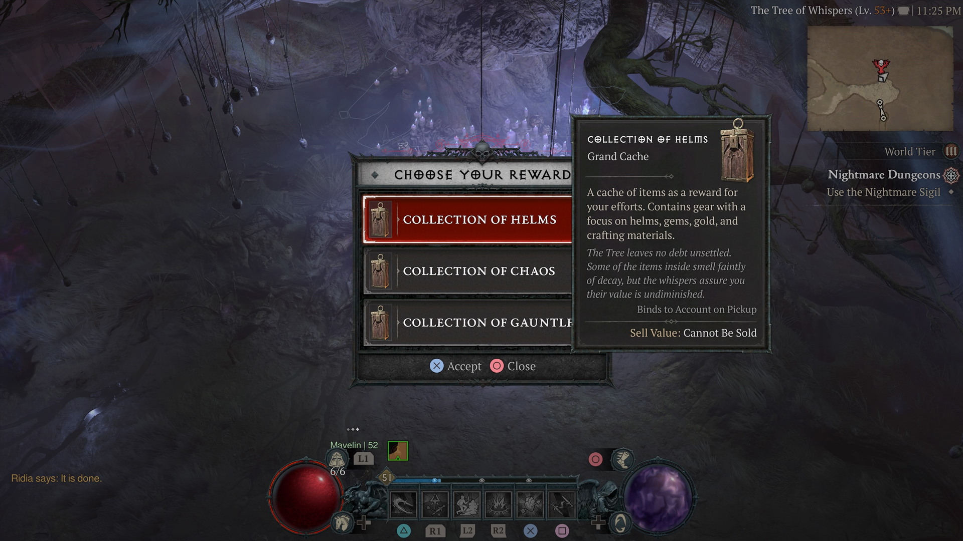 Complete the Whispers of the Dead missions to claim a box with Legendary Gear as reward