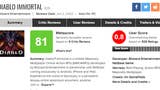 Diablo Immortal arrasado por completo no Metacritic