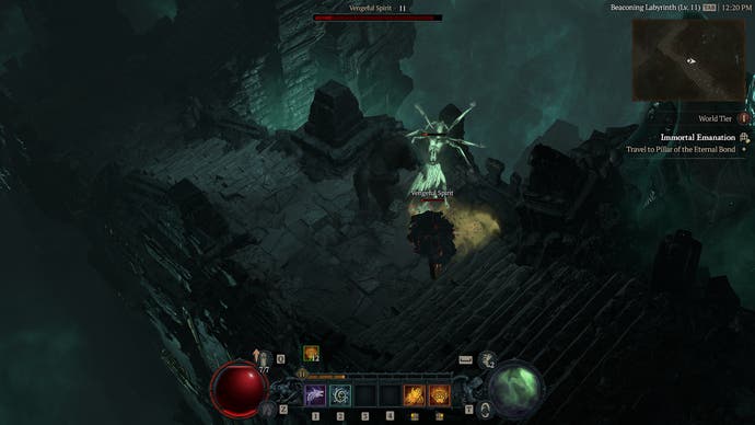 Druid in Diablo IV can become a bear or a werewolf to attack enemies