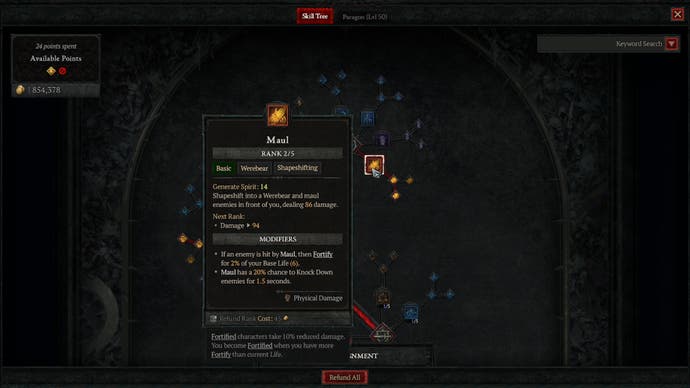 This Diablo 4 Druid build is focused on the class's bear form