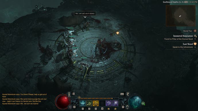 In Diablo 4, Necromancers command skeletal minions