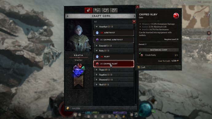 In Diablo 4, gems are important to improve the Necromancer build